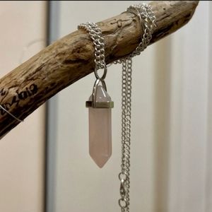 2!  BULLET  GEMSTONES OPALITE & ROSE QUARTZ